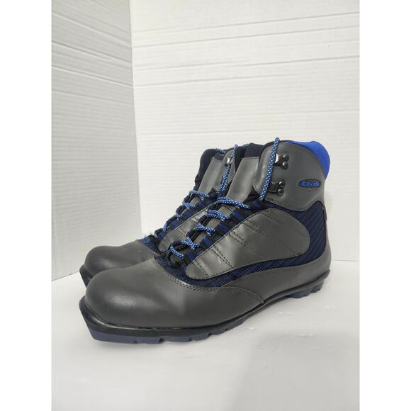 Trak NNN Cross Country Ski Boots Vintage Grey Blue Men\'s Size 12 Nordic Shoes main image 5